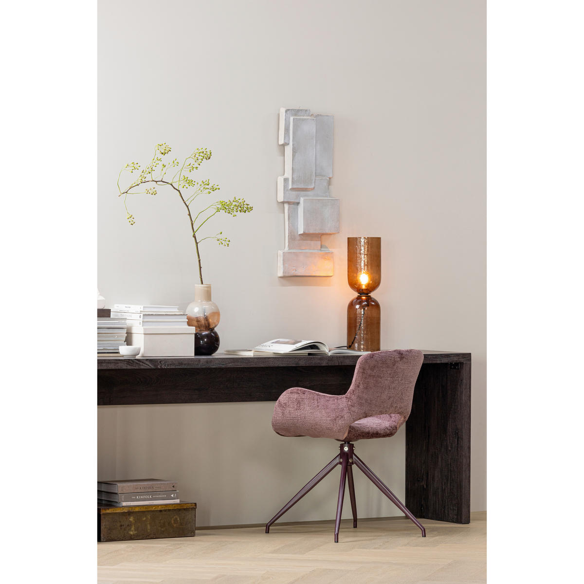 BEISTELLTISCH in Holzwerkstoff 200/45/76 cm  - Dunkelbraun, MODERN, Holzwerkstoff (200/45/76cm) - Livetastic