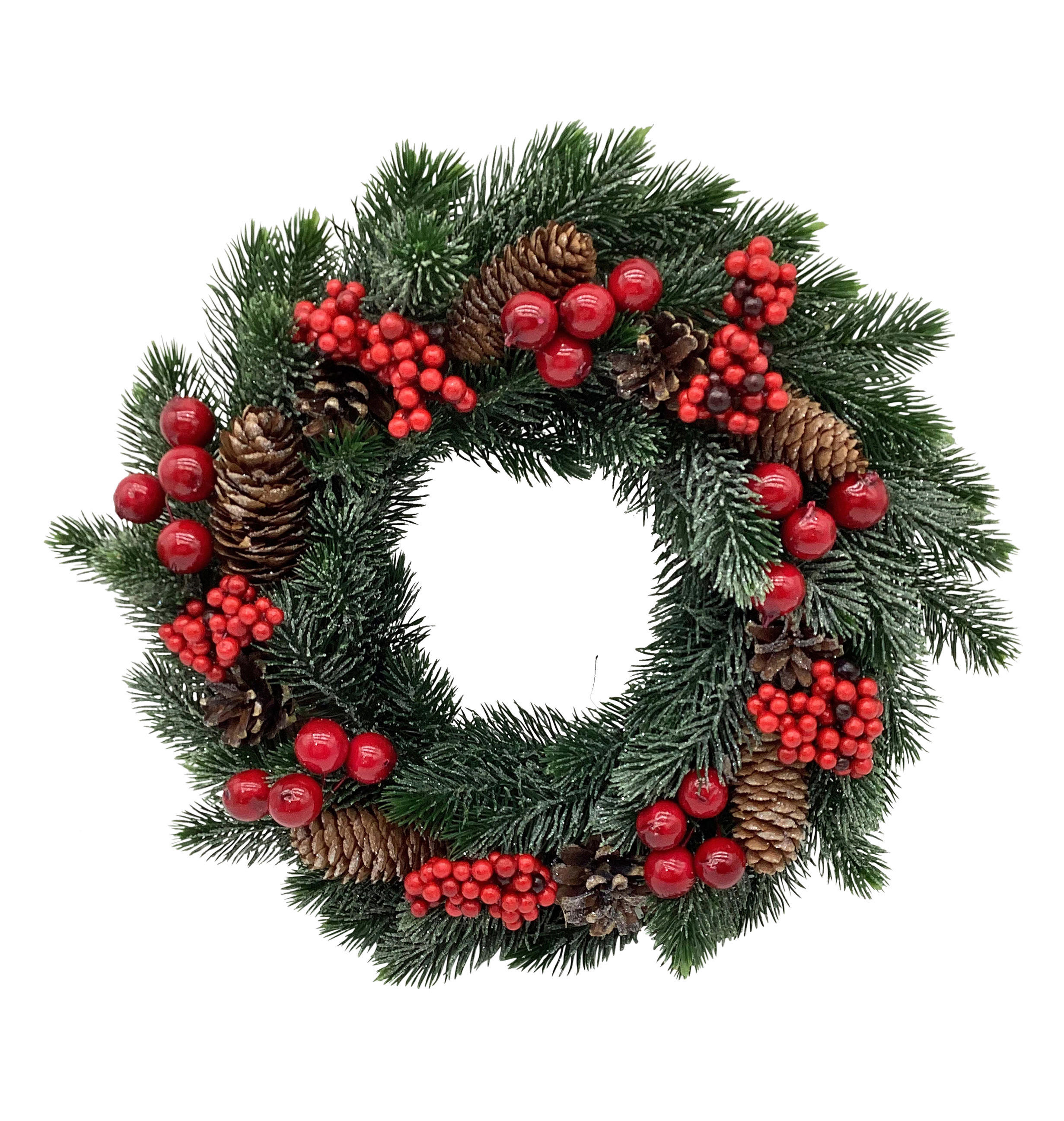 ADVENTSKRANZ  - Multicolor, Natur, Naturmaterialien/Kunststoff (33cm) - X-Mas