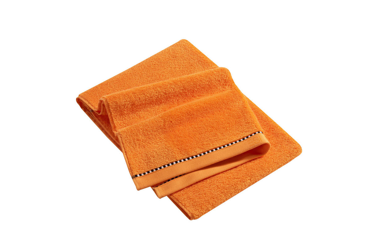 RUČNÍK, 50/100 cm, oranžová - oranžová, Basics, textil (50/100cm) - Esprit