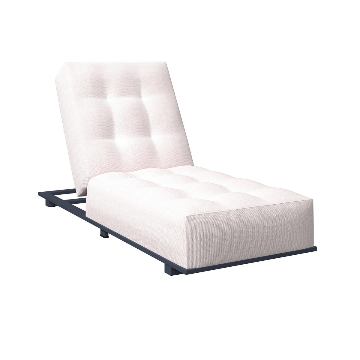 ZÁHRADNÉ LEŽADLO kov - biela/antracitová, Modern, kov (200/31/75cm) - Ambia Garden