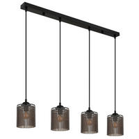 HÄNGELEUCHTE LEEDS   - Schwarz/Grau, Design, Kunststoff/Metall (87kg)