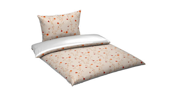 WENDEBETTWÄSCHE Satin 140/200 cm - Creme, Textil (140/200cm) - Esposa