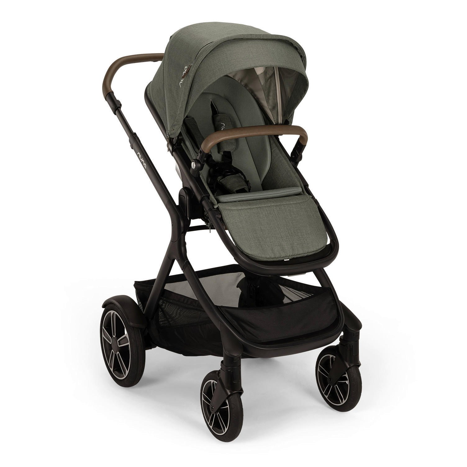 GESCHWISTERWAGEN DEMI NEXT  - Schwarz/Grün, Basics, Textil/Metall (98/62/112cm) - Nuna