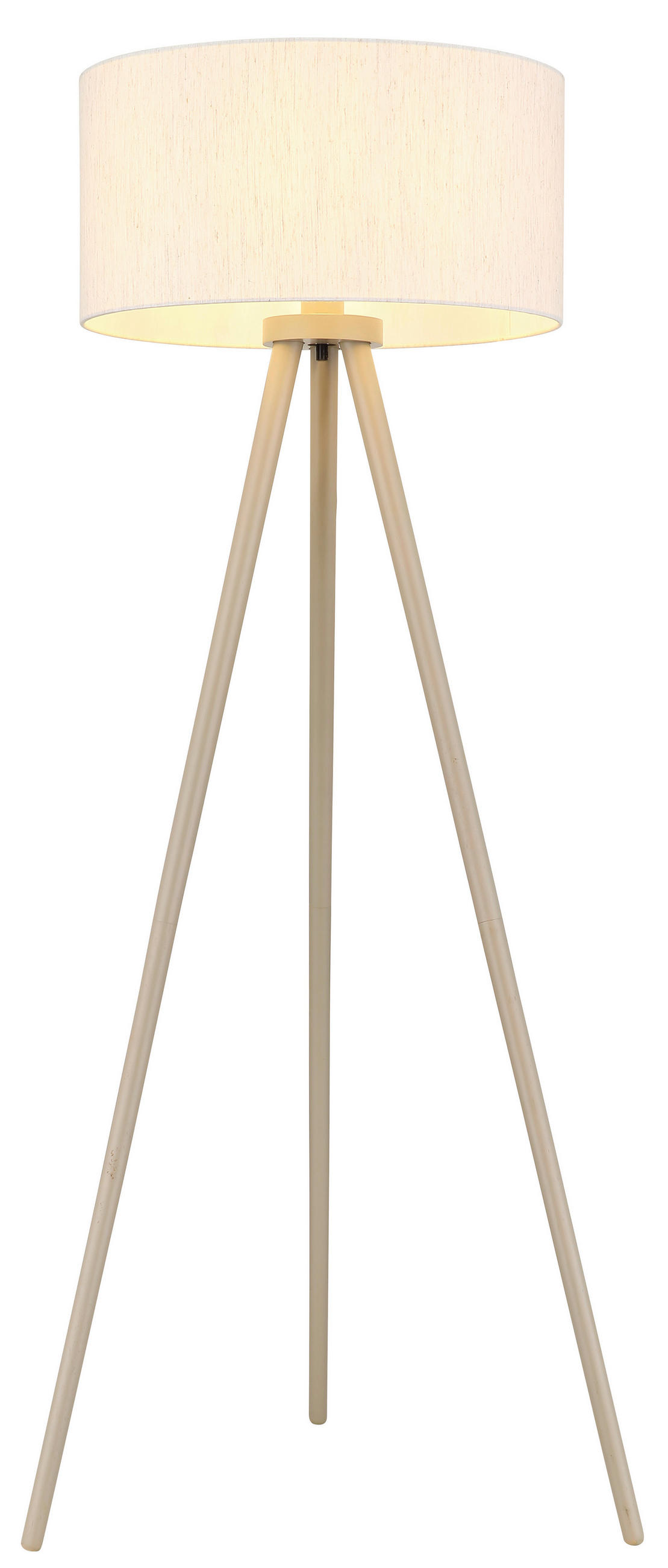 STEHLEUCHTE Stabilo 57/148 cm  - Sandfarben/Naturfarben, Natur, Holz/Textil (57/148cm) - Globo