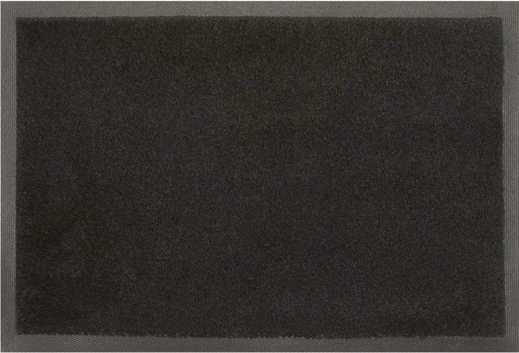 SCHMUTZFANGMATTE - Schwarz, Basics, Kunststoff/Textil (60/85cm)
