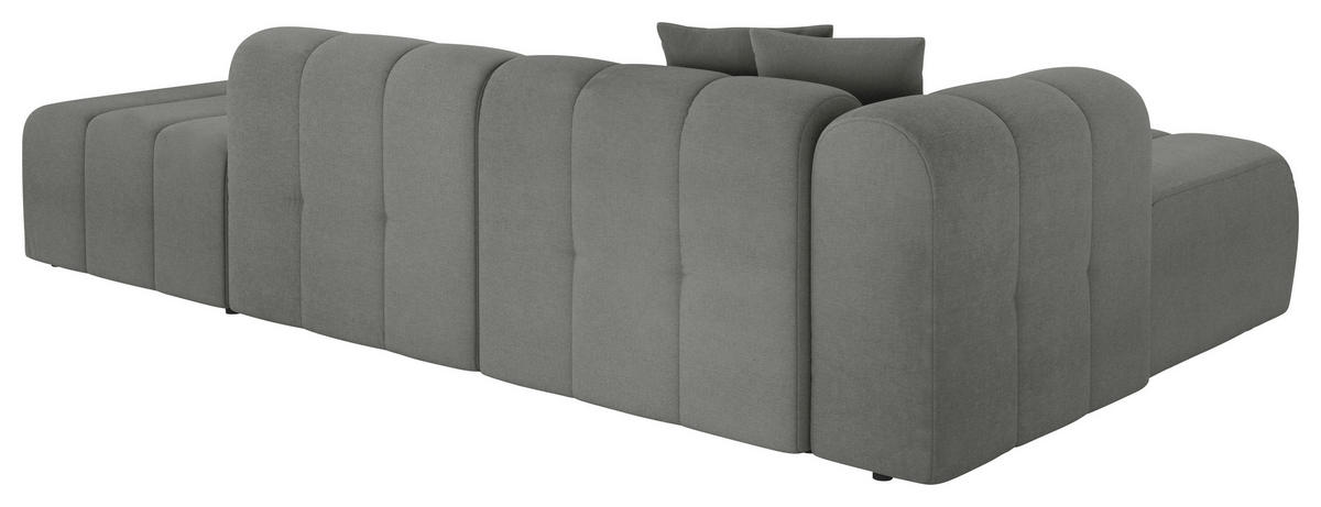 ECKSOFA  in Webstoff Graphitfarben  178/289 cm  - Schwarz/Graphitfarben, LIFESTYLE, Kunststoff/Textil (178/289cm) - Milino