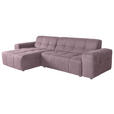 ECKSOFA Altrosa Webstoff  - Schwarz/Altrosa, KONVENTIONELL, Kunststoff/Textil (301/160cm) - Carryhome