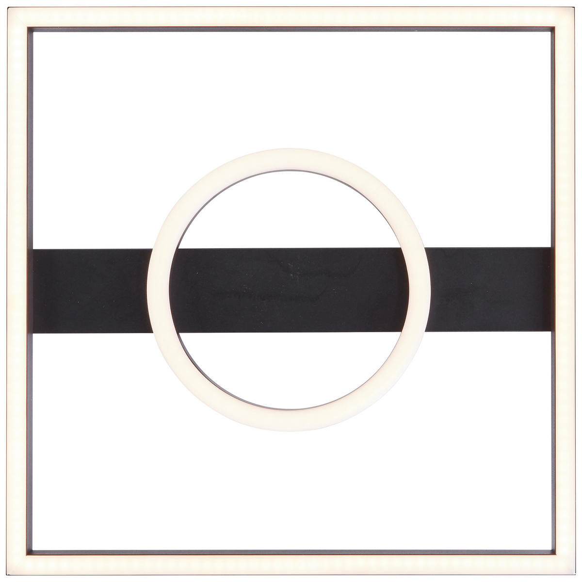 LED-PANEEL  - Schwarz, Design, Kunststoff/Metall (5/40/40cm) - Brilliant