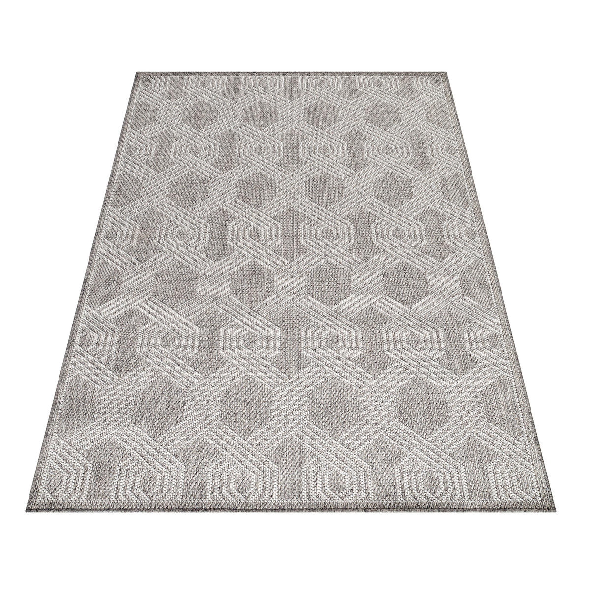 FLACHWEBETEPPICH 160/230 cm Aruba Grau  - Grau, Design, Textil (160/230cm)