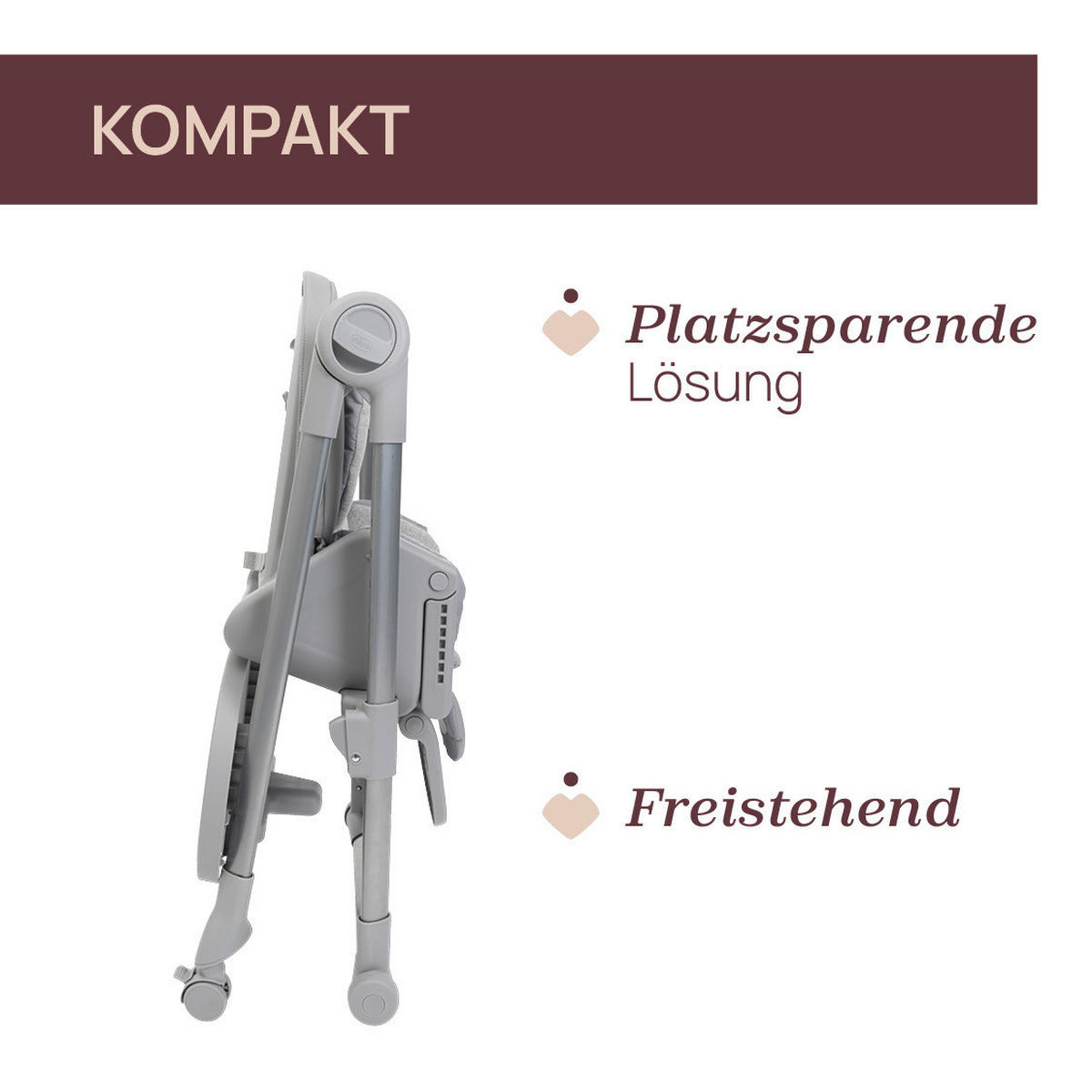 HOCHSTUHL Polly Armonia  - Hellgrau, Basics, Kunststoff (57/79-104/90cm) - Chicco