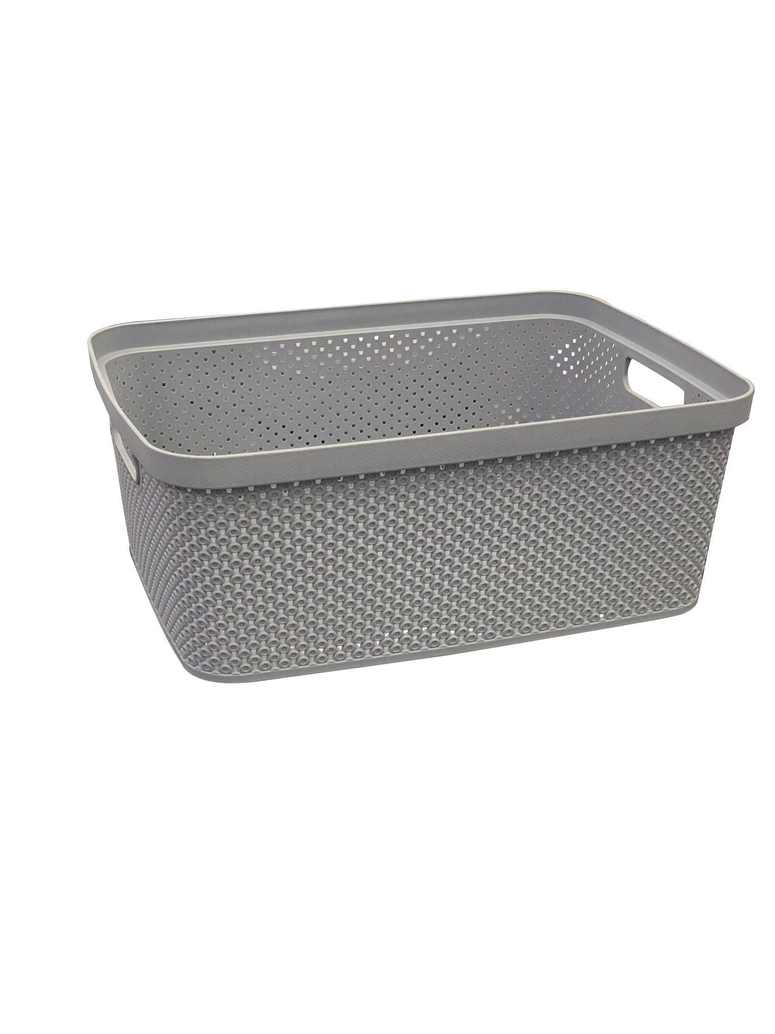 TÁROLÓDOBOZ 27,5/38,5/15 cm  - világosszürke, Basics, műanyag (27,5/38,5/15cm) - Homeware