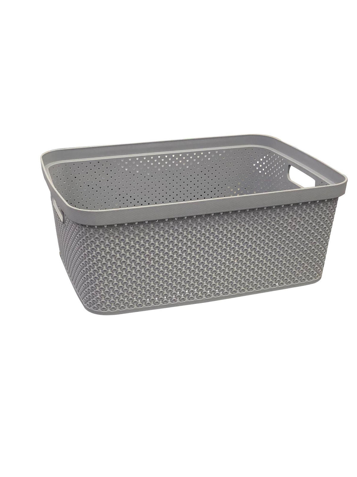 ÚLOŽNÝ BOX, plast - světle šedá, Basics, plast (27,5/38,5/15cm) - Homeware