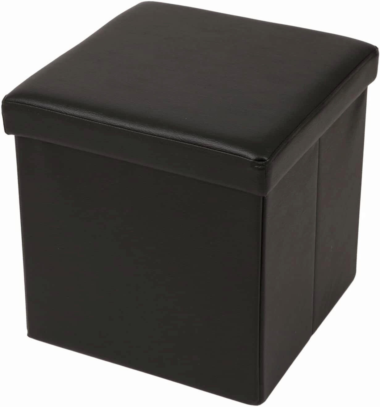 SITZWÜRFEL Schwarz  - Schwarz, Basics, Kunststoff (38/38/38cm) - Echtwerk