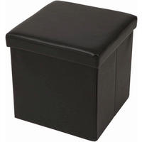 SITZWÜRFEL Schwarz  - Schwarz, Basics, Kunststoff (38/38/38cm) - Echtwerk