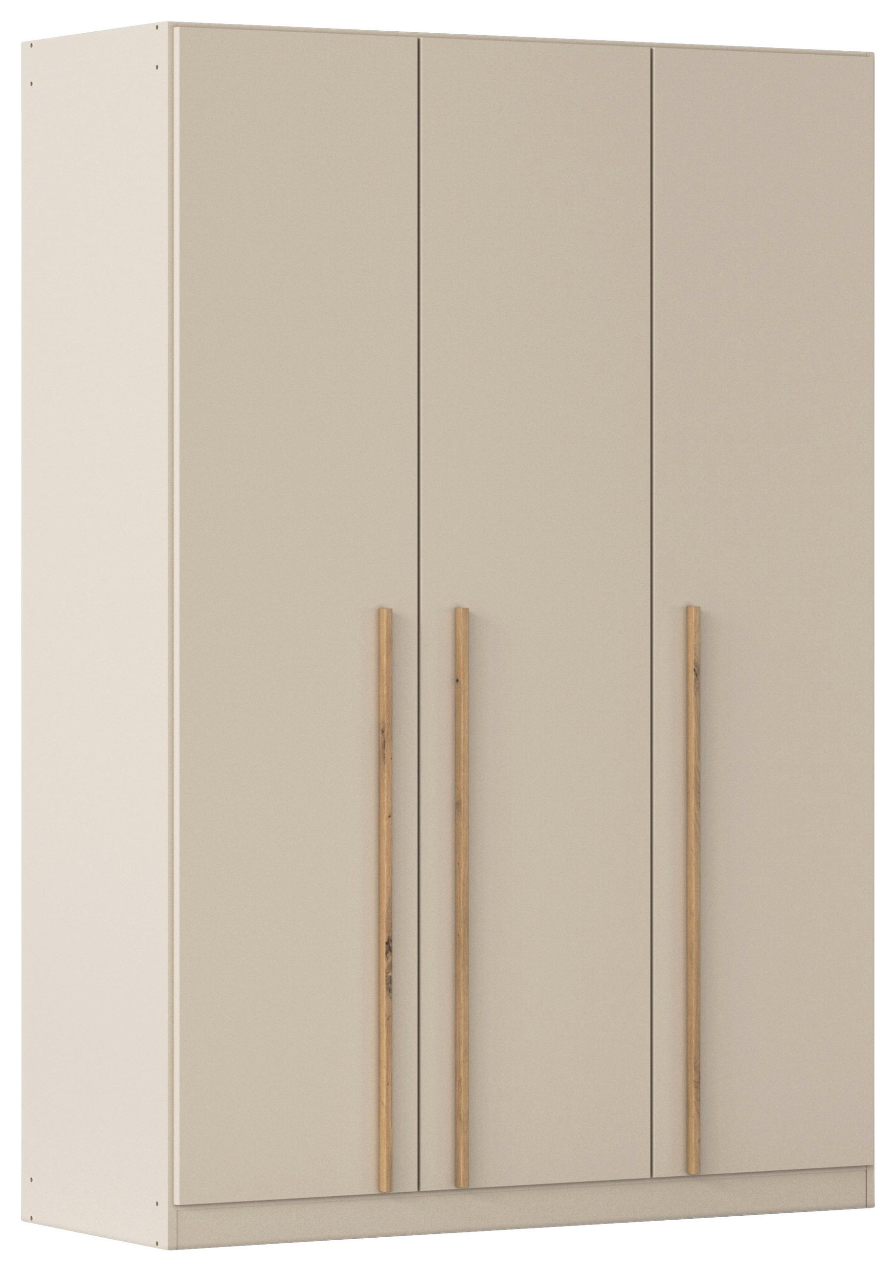 DREHTÜRENSCHRANK 3-türig Champagner, Eiche Artisan  - Champagner/Eiche Artisan, Design, Holz/Holzwerkstoff (136/197/54cm) - Stylife