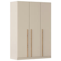 DREHTÜRENSCHRANK 3-türig Champagner, Eiche Artisan  - Champagner/Eiche Artisan, Design, Holz/Holzwerkstoff (136/197/54cm) - Stylife