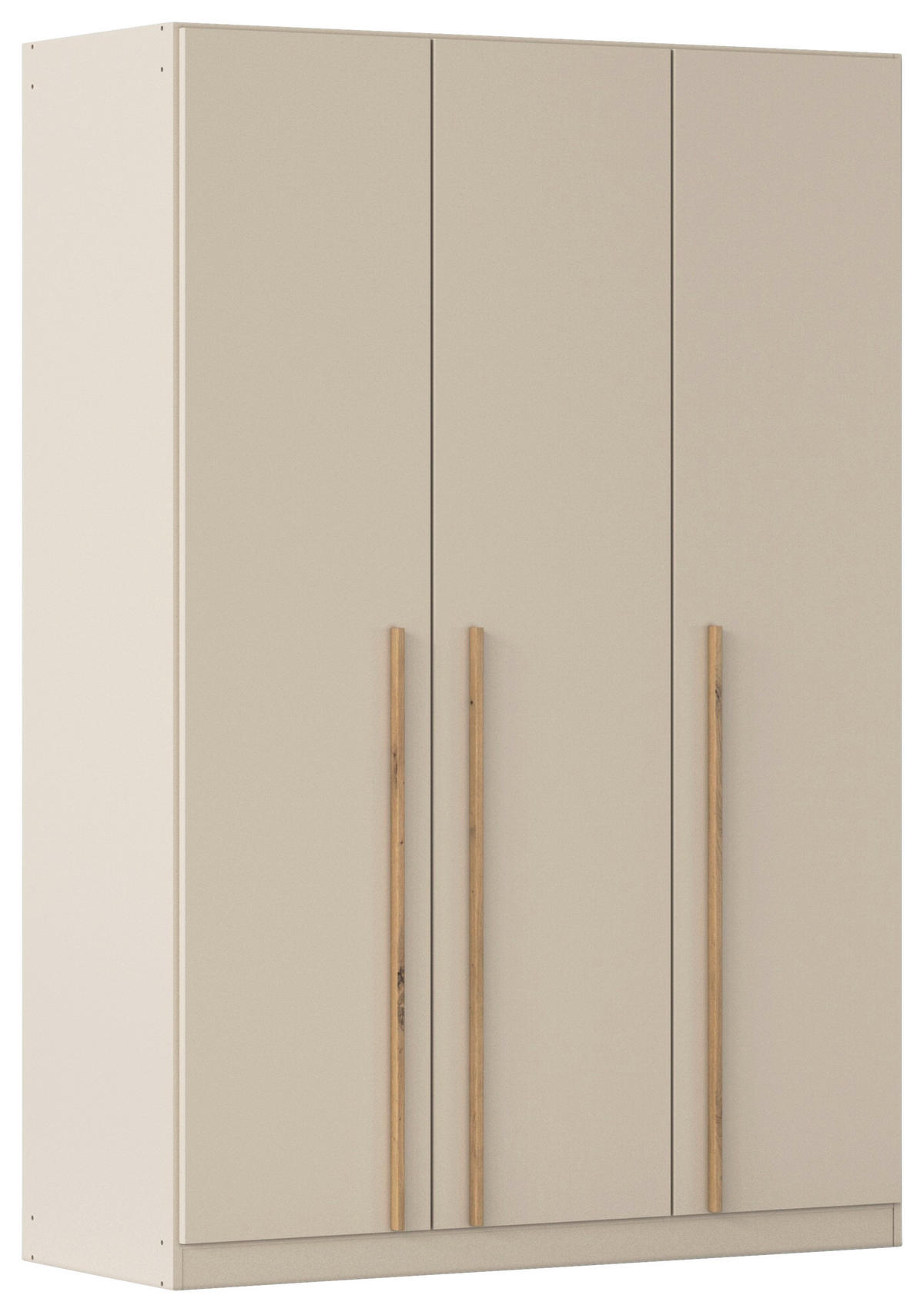 DREHTÜRENSCHRANK 3-türig Champagner, Eiche Artisan  - Champagner/Eiche Artisan, Design, Holz/Holzwerkstoff (136/197/54cm) - Stylife