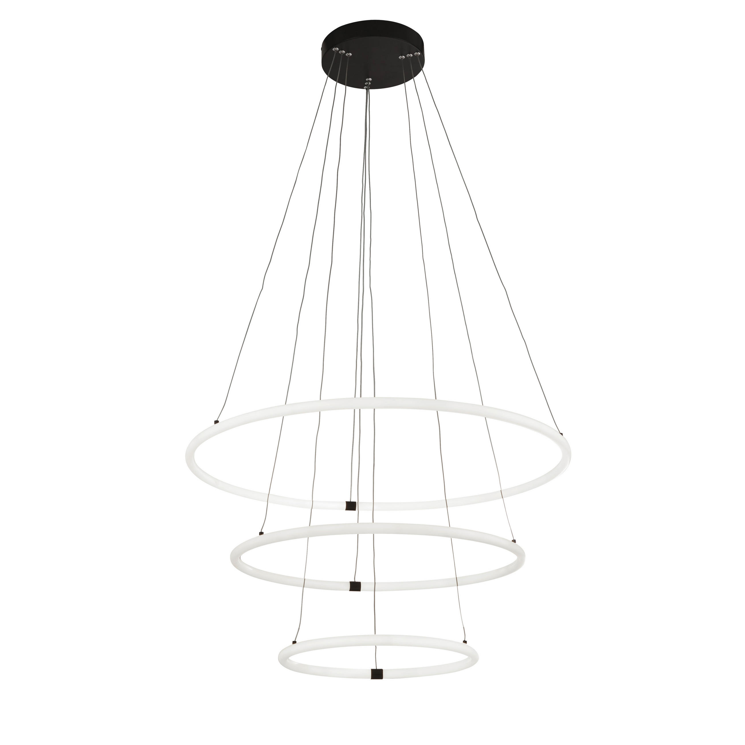 LED-PENDELLAMPA Revolve 79/142 cm  - vit/svart, Modern, metall/plast (79/142cm)