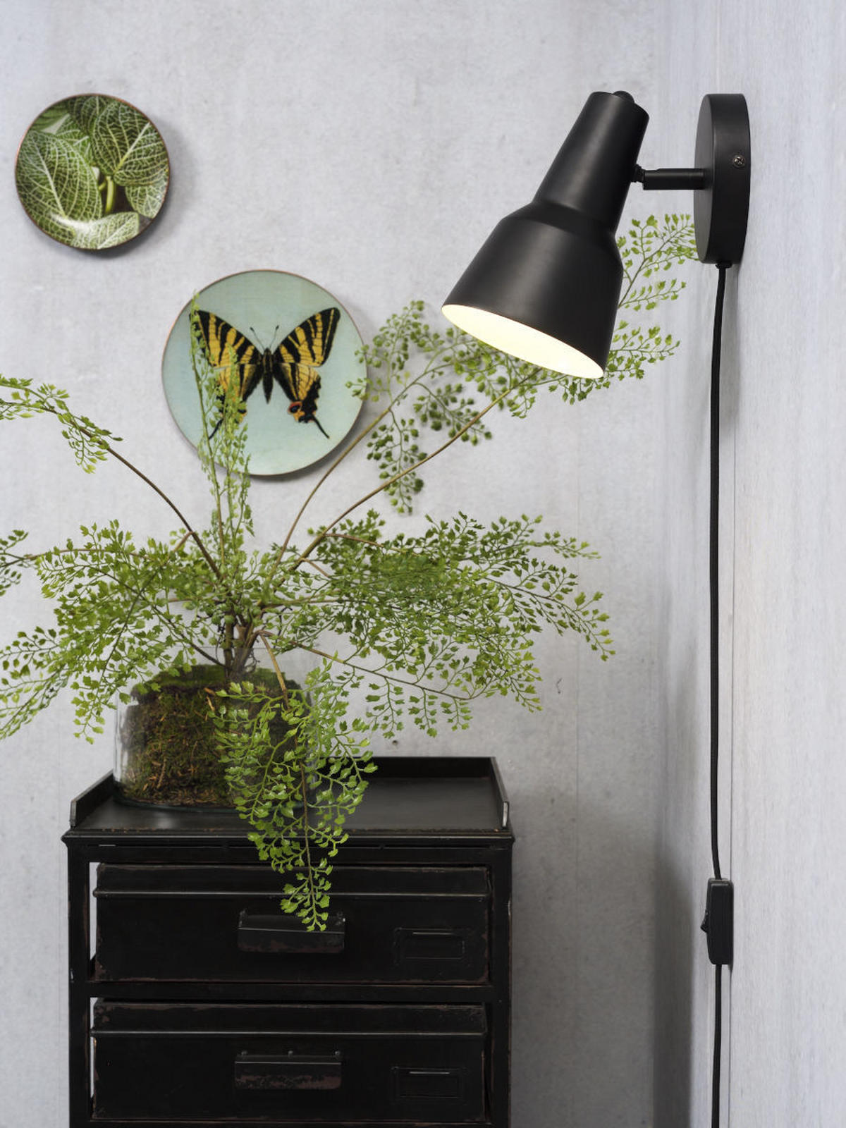 WANDLEUCHTE - Schwarz, Design, Metall (13,5/20/21,5cm) - It's about Romi