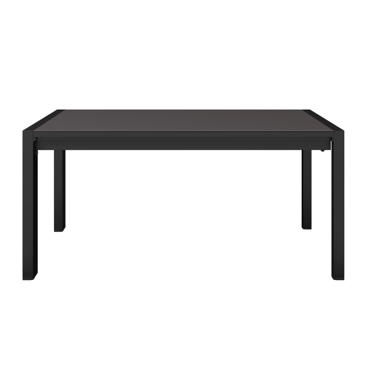 AUSZIEHTISCH in Metall, Glas  - Dunkelgrau/Anthrazit, MODERN, Glas/Metall (150-285/69/90cm) - Ambia Garden