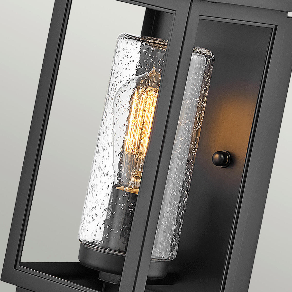 AUSSENWANDLEUCHTE - Schwarz, Konventionell, Glas/Kunststoff (16,5/17,6/35,5cm) - Elstead Lighting