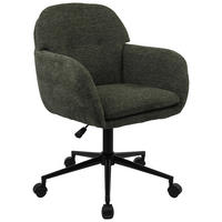 DREHSTUHL  in Webstoff Grün  - Schwarz/Grün, MODERN, Kunststoff/Textil (55/85-95/60cm) - MID.YOU