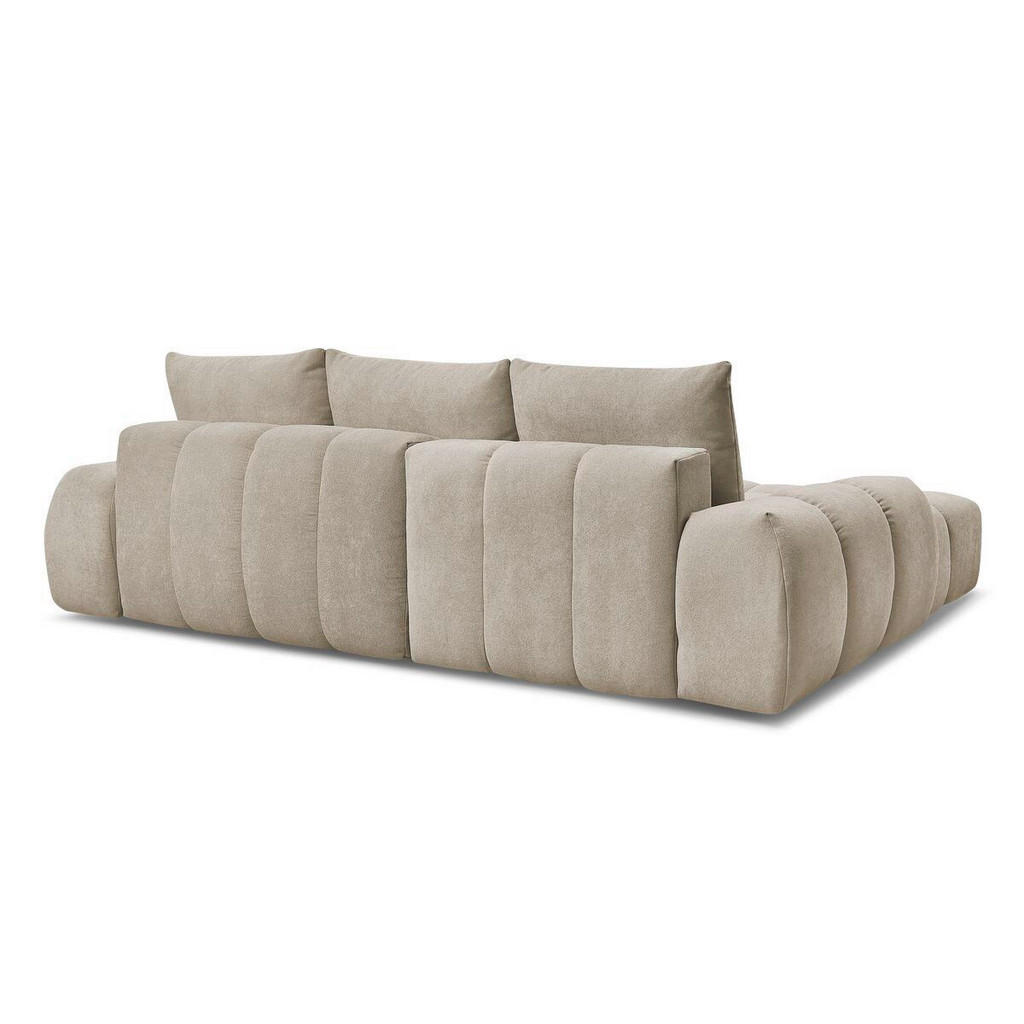 Thumbnail - Eckschlafsofa Everest, Taupe, Textil, Buche, Kiefer, 3-Sitzer, Füllung: Komfortschaum, 318x180 cm, Rücken echt, Armteil ...