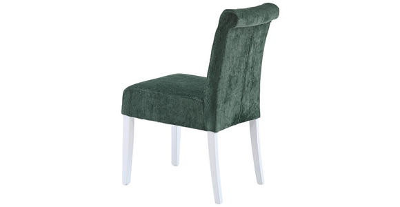 STUHL  Stoffauswahl, Gestellauswahl Chenille  - Weiß/Grün, KONVENTIONELL, Holz/Textil (46,5/91/65cm) - Cantus