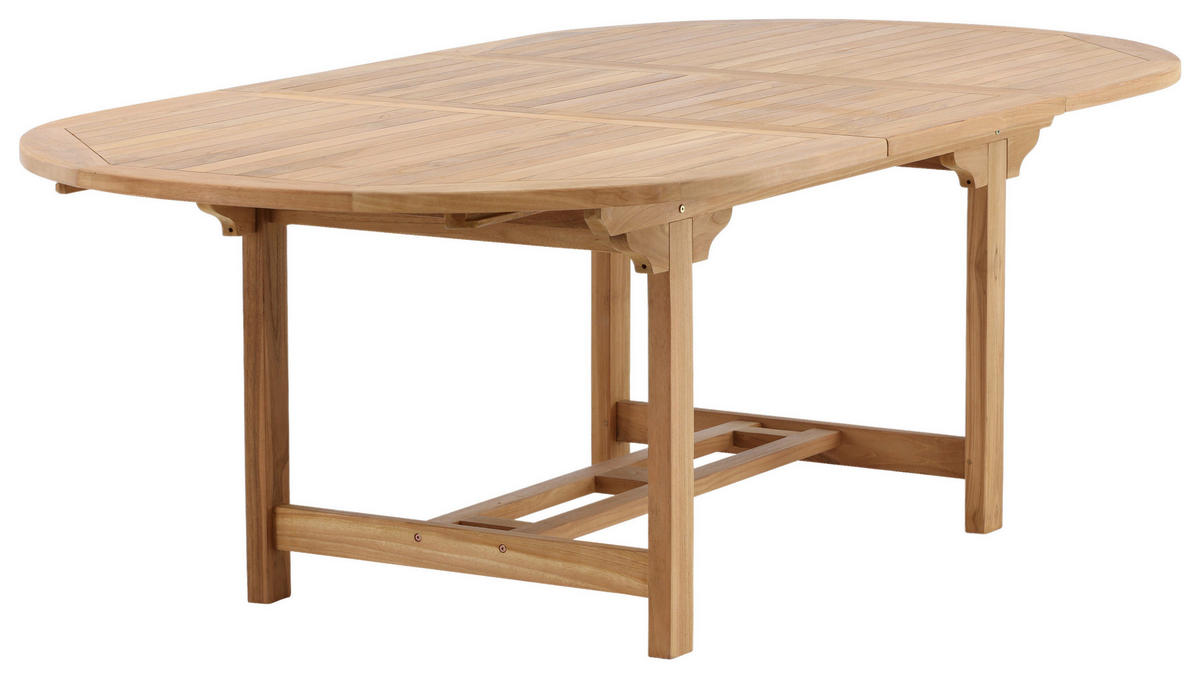 GARTENTISCH 180/120/75 cm  - Teakfarben, KONVENTIONELL, Holz (180/120/75cm) - Gardenson