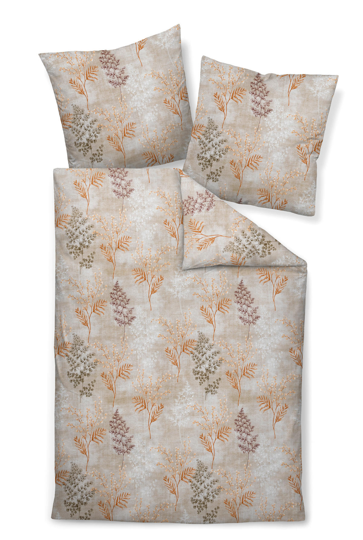 POSTELJNINA 135/200 cm mako saten oranžna  - oranžna, Konvencionalno, tekstil (135/200cm) - Janine