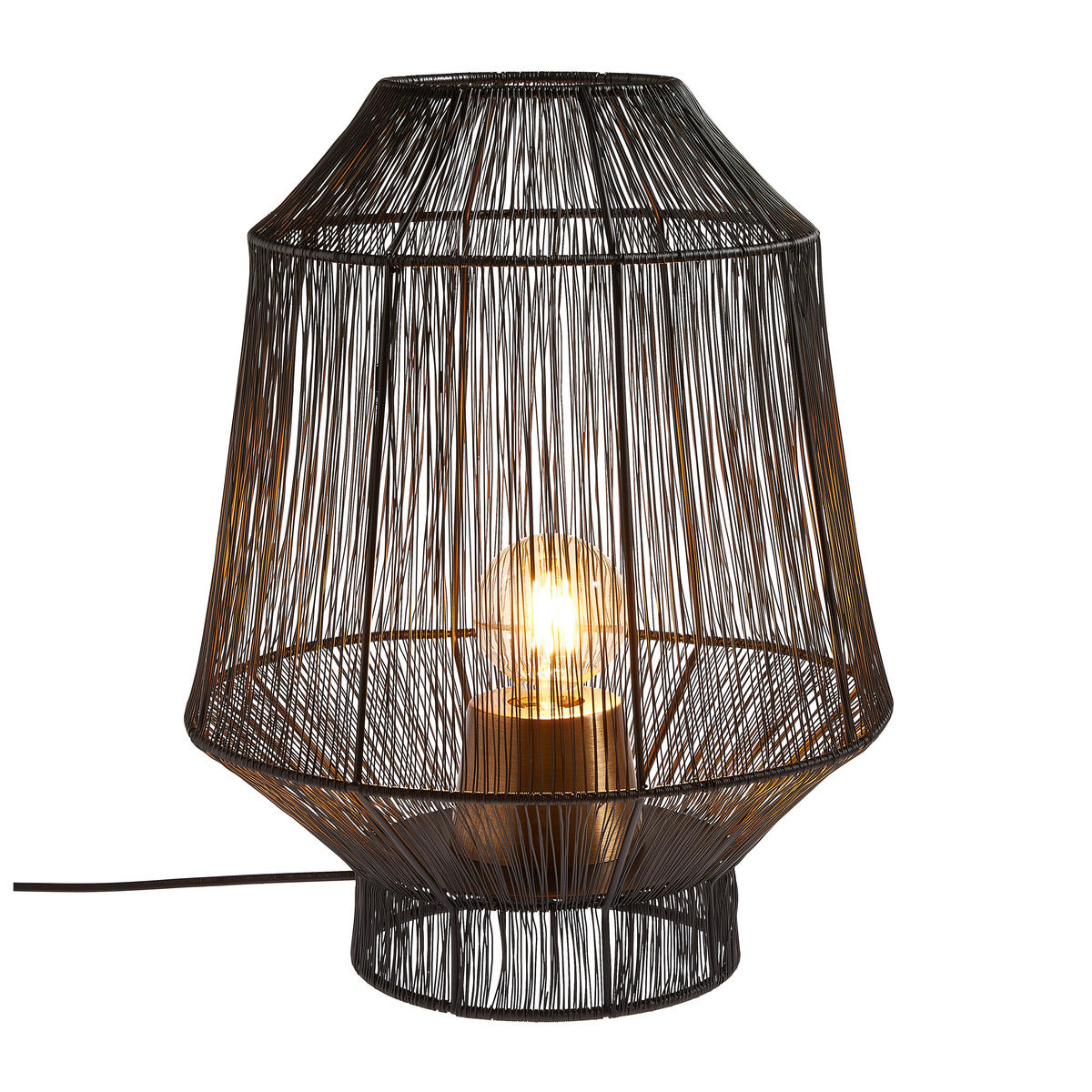 TISCHLEUCHTE - Schwarz, Trend, Metall (37/46cm) - Light & Living
