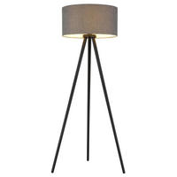 STEHLEUCHTE Stabilo 57/148 cm  - Anthrazit/Schwarz, Design, Holz/Kunststoff (57/148cm) - Globo