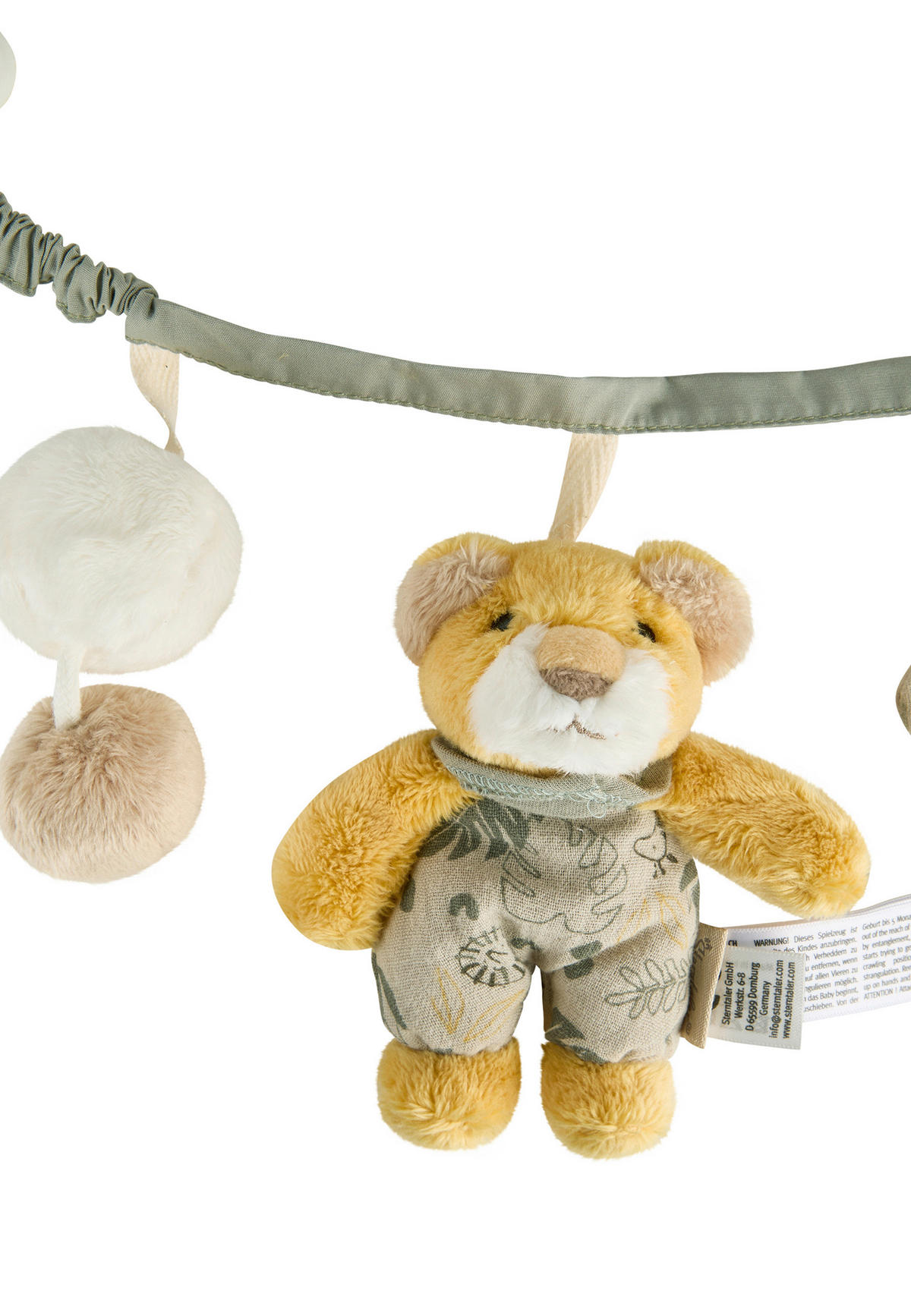 KINDERWAGENKETTE - Mintgrau, Basics, Textil (55cm) - Sterntaler