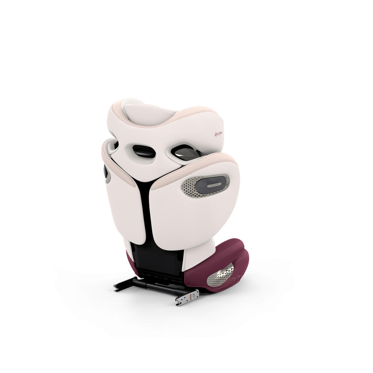 KINDERAUTOSITZ Solution S Style Quartz Pink  - Hellrosa, Basics, Kunststoff/Textil (42/49,5/61cm) - cybex PLATINUM