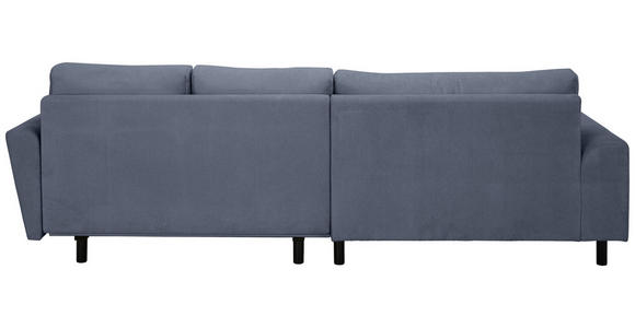 ECKSOFA in Webstoff Blaugrau  - Buchefarben/Blaugrau, KONVENTIONELL, Holz/Textil (169/294cm) - Carryhome