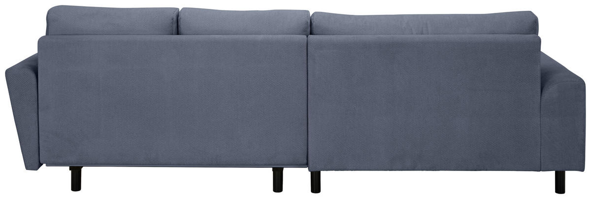 ECKSOFA in Webstoff Blaugrau  - Buchefarben/Blaugrau, KONVENTIONELL, Holz/Textil (169/294cm) - Carryhome