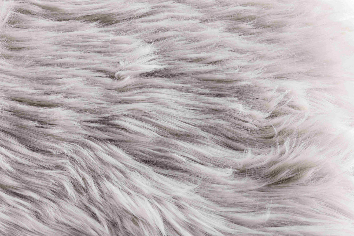 SCHAFFELL 60/90 cm Grau Tierform  - Grau, Natur, Fell (60/90cm) - Linea Natura