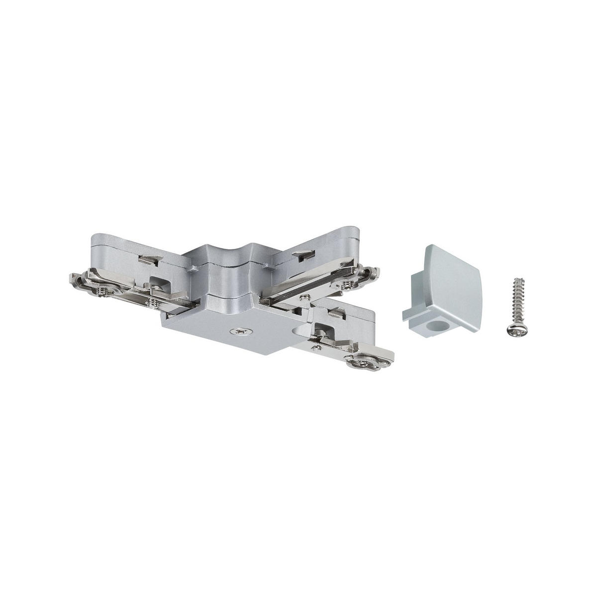 SCHIENENSYSTEM-VERBINDER URail 10,4/1,8/6,2 cm   - Chromfarben, Design, Metall (10,4/1,8/6,2cm) - Paulmann