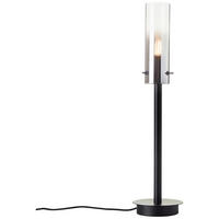 TISCHLEUCHTE - Schwarz/Grau, Design, Glas/Metall (12/49,5cm) - Brilliant