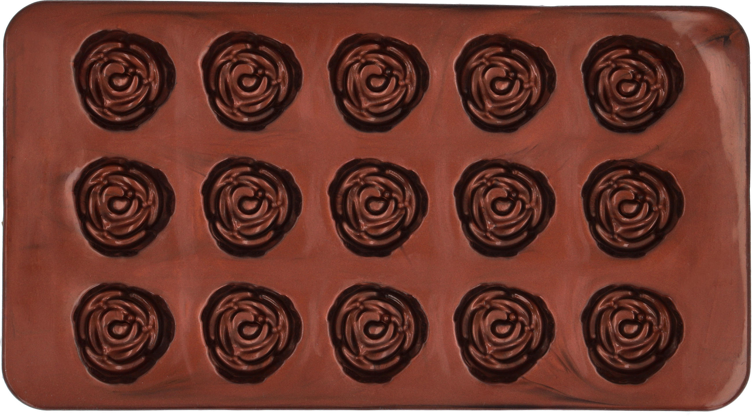 PRALINEN-BACKFORM  - Braun, KONVENTIONELL, Kunststoff (11,7/21,2/1,83cm) - Bitz