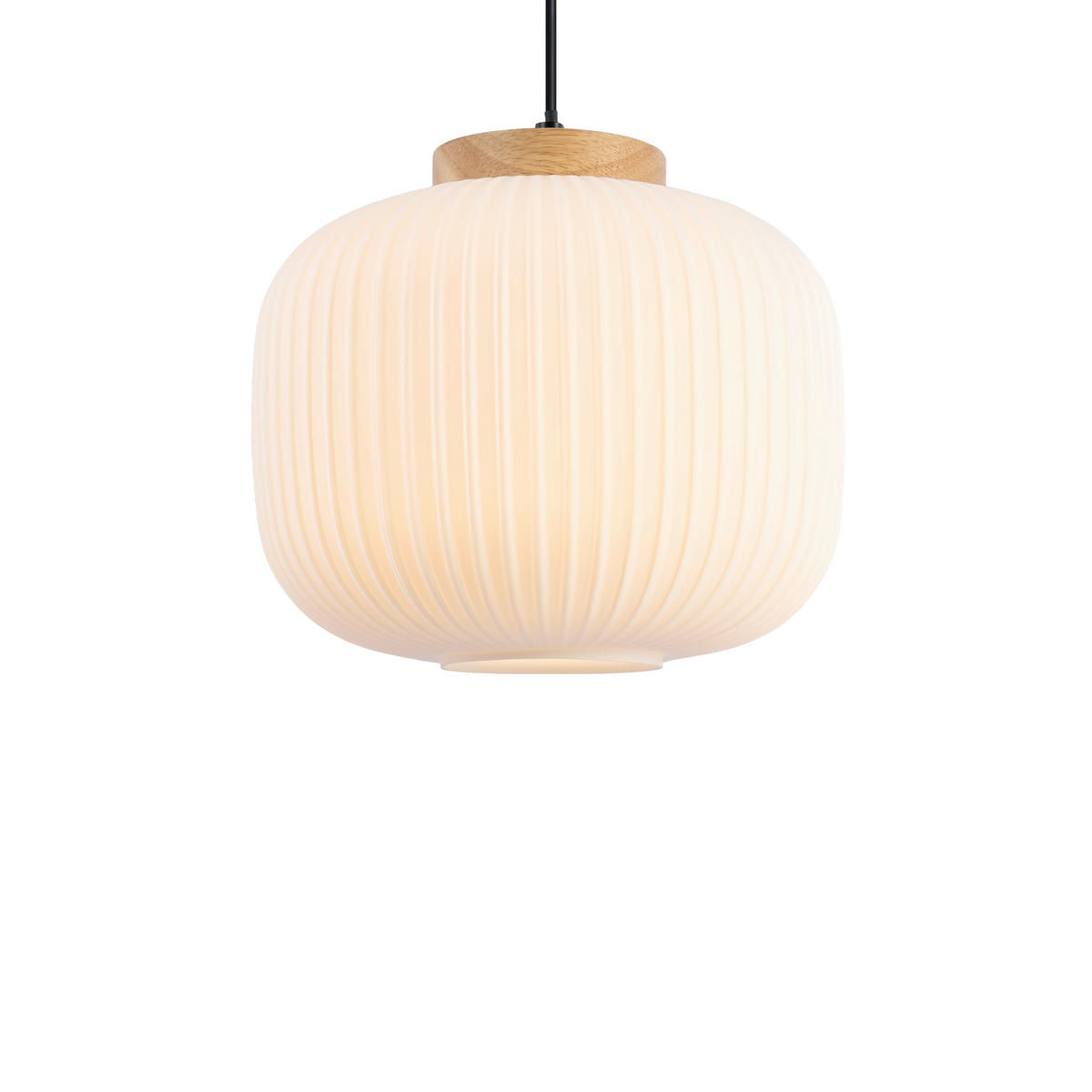 HÄNGELEUCHTE 25/120 cm  - Weiß, Trend, Glas/Holz (25/120cm) - Collet's Monde