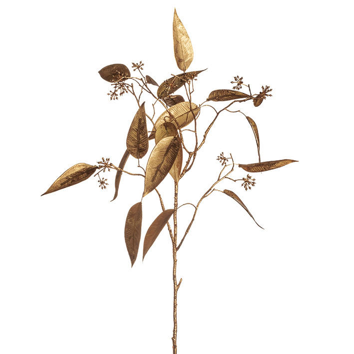 VEŠTAČKI CVET - zlatna, Lajfstajl, metal/plastika (20/70/5cm) - Leonardo