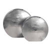 DEKOVASE  - Silberfarben, Design, Metall (35/34/13,5cm) - Livetastic