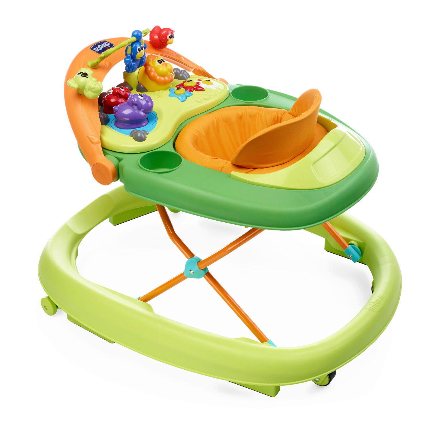 LAUFLERNWAGEN - Multicolor/Grün, Basics, Textil/Metall (47/45/81cm) - Chicco