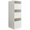 MEHRZWECKSCHRANK 50/162/67,5 cm  in Weiß  - Schwarz/Weiß, Design, Holzwerkstoff/Kunststoff (50/162/67,5cm)
