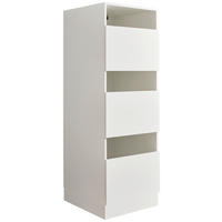MULTIFUNKCIÓS SZEKRÉNY fehér  - fekete/fehér, Design, műanyag/faalapú anyag (50/162/67,5cm) - Xora