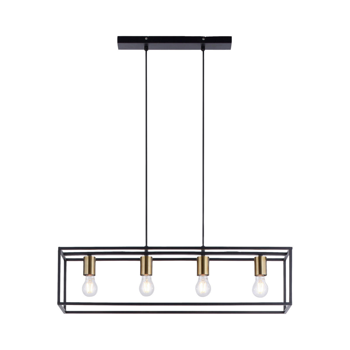 HÄNGELEUCHTE 80/20/120 cm  - Schwarz, Design, Kunststoff/Metall (80/20/120cm)