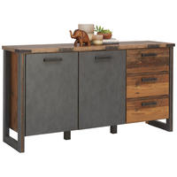 KOMMODE  in 168/88/42 cm  - Anthrazit/Grau, KONVENTIONELL, Holzwerkstoff/Kunststoff (168/88/42cm) - Hom`in