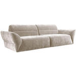 BIGSOFA Chenille Creme  - Creme/Schwarz, KONVENTIONELL, Kunststoff/Textil (300/91/116cm) - Cantus