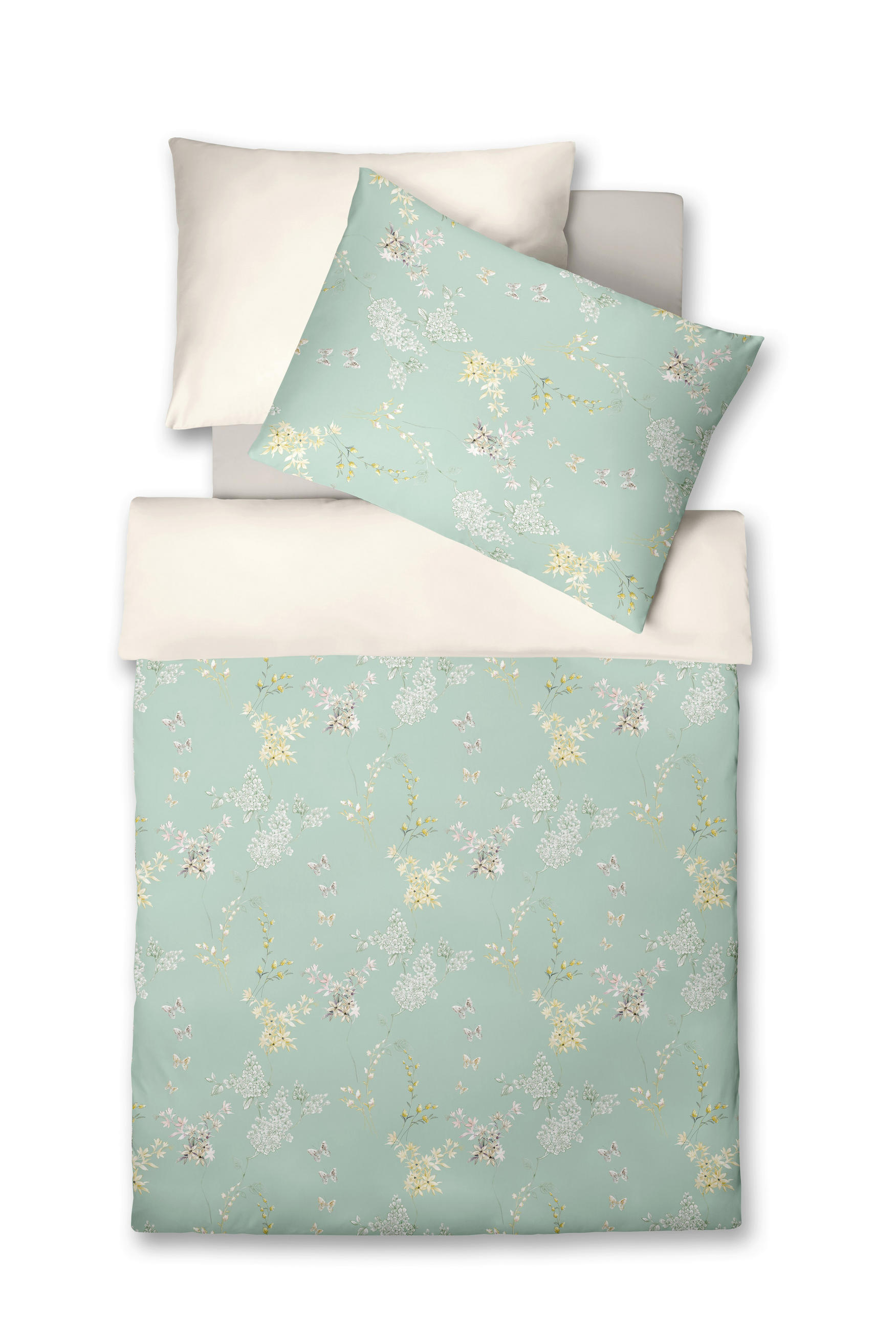 ÁGYNEMŰHUZAT-GARNITÚRA 140/200 cm  - türkiz/világossárga, Basics, textil (140/200cm) - Fleuresse